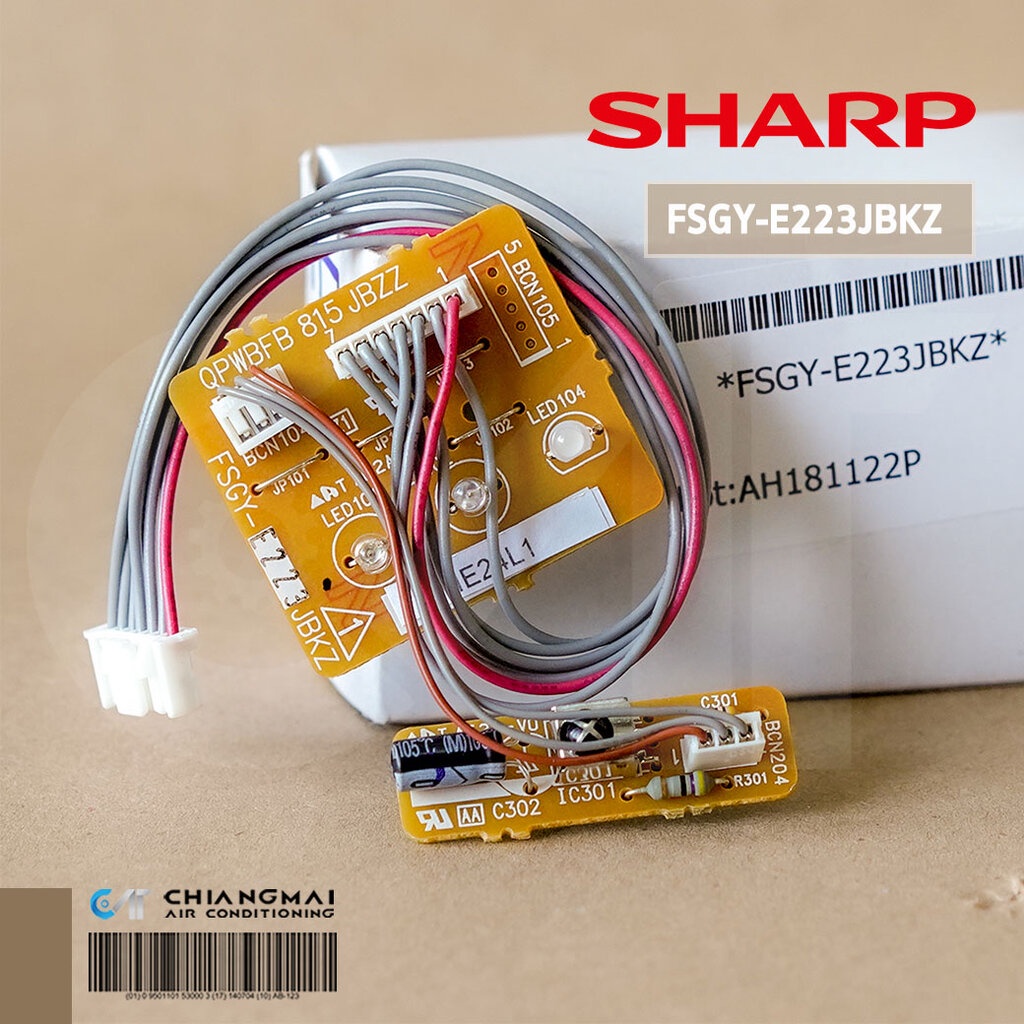 FSGY-E223JBKZ แผงรับสัญญาณรีโมทแอร์ SHARP ตัวรับสัญญาณรีโมทแอร์ชาร์ป รุ่น AH-XP24WHB อะไหล่แอร์ ของแ