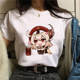 Japan Ganyu Genshin Impact Graphic Women T-shirt Kawaii Anime Harajuku Summer Woman Tshirt Fashion Casual T Shirt W_03