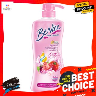 Benice(บีไนซ์) บีไนซ์ ครีมอาบน้ำ สูตรบิวติฟูล ไวท์เทนนิ่ง 450 มล. Benice shower cream, beautiful whitening formula, 450