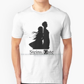 Cotton T-Shirt Steins ; Gate ( Light ) T Shirt 100% Pure Steins Gate Steins Gate Steins Gate Okabe Rintaro Makise tee