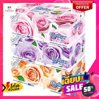 Cellox(เซลล็อกซ์) เซลล็อกซ์ พิวริฟาย โรซี่ กระดาษเช็ดหน้า 135 แผ่น แพ็ค 3 Cellox Purify Rosy Facial Tissue 135 Sheets Pa