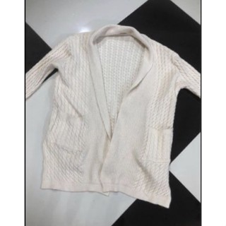 เสื้อคลุมไหมพรม ไม่มีกระดุม มีกระเป๋า 2 ข้าง Size M