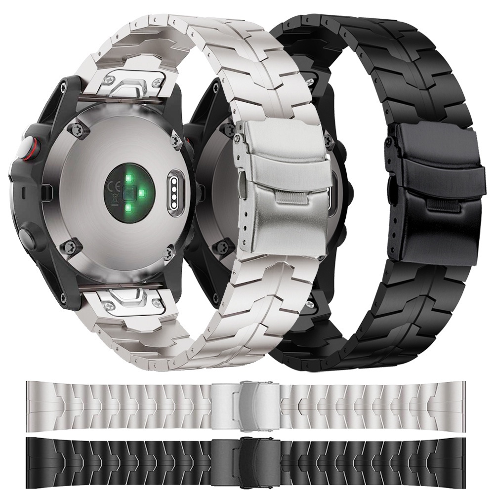 สายนาฬิกาข้อมือสเตนเลส 26 มม. สําหรับ Garmin Enduro 2 Tactix 7 Pro Delta Solar