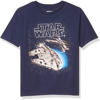 STAR WARS Boys Spaceships X-Wing Tie Fighter T-Shirt Causal Fashion Short Sleeve_04