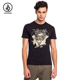 เสื้อยืดแขนสั้น พิมพ์ลาย Volcom แฟชั่นสําหรับผู้ชาย