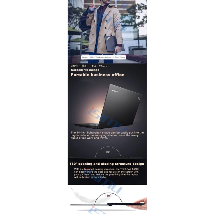 Lenovo ThinkPad T440s Intel Core i5/i7 8GB/12GB RAM SSD/HDD 14 นิ้ว thumbnail 4