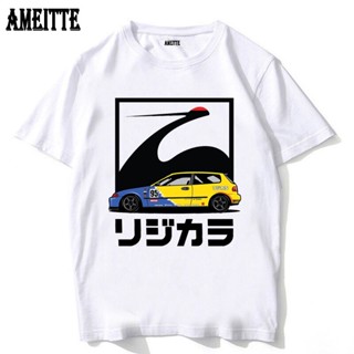 JDM Honda Civic EG Hatchback Spoon Sports Apparel T-Shirt New Men Short Sleeve Anime Cartoon Art Tshirts Boy Casual t-sh