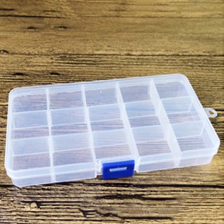 【AG】Storage Container Transparent Durable Plastic Art Tips Case Earrings