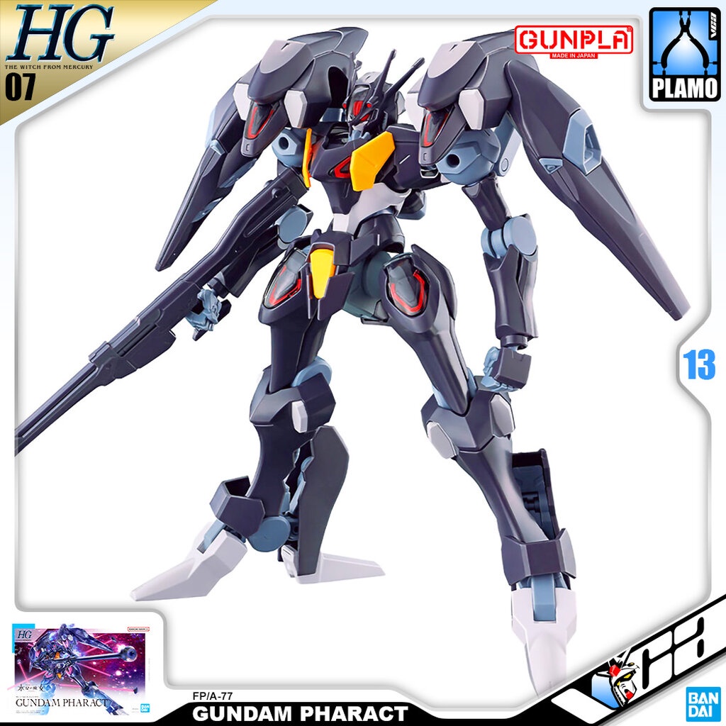VCA BANDAI GUNPLA HIGH GRADE THE WITCH FROM MERCURY HGTWFM HG 1/144 GUNDAM PHARACT ประกอบ หุ่นยนต์ โมเดล กันดั้ม กั...