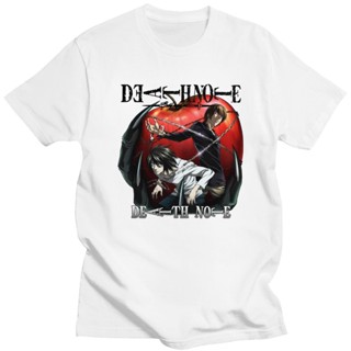 Mens Death Note Tshirt Short Sleeved Round-neck Cotton T-shirt Japan Manga Anime Shirts Shinigami Ryuk Tees Clothe_12