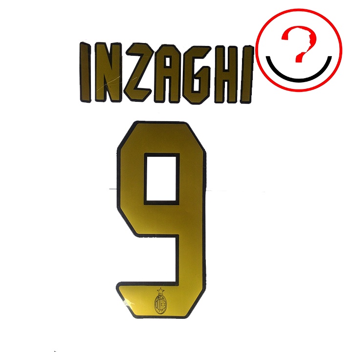 Nameset AC Milan 2004 Home Inzaghi 9