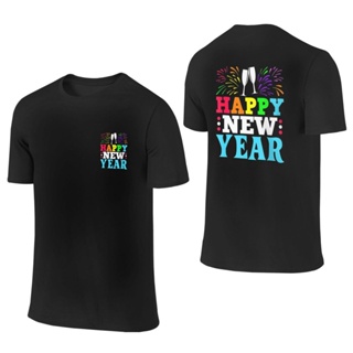 [S-5XL]ผ้าฝ้าย 100% [S-5XL]Goodbye เสื้อยืดผ้าฝ้าย พิมพ์ลาย Hello 2023 Happy New Year (4) สําหรับผู้ชาย 2023