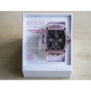 [รบกวนสอบถามสต็อกก่อนสั่งซื้อครับผม] GUESS GW0032G1 SPORTING PINK LIMITED EDITION 43MM PINK &amp; BLACK WATCH