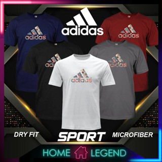 ‎️‍ ️‍ ADIDAS 14 Microfiber Shirt Tshirt Tee Sportswear Round Neck Quick Dry Baju Unisex Men Women_11