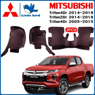 Little Bird พรมปูพื้นเข้ารูปรถยนต์ Mitsubishi Triton 4Dr 2Dr 2005-2019 พรมปูพื้นรถยนต์ พรมปูพื้นเข้ารูปรถยนต์