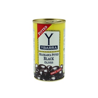 มะกอกดำไร้เมล็ด YBARRA Pitted Black Olive 350 g นำเข้าจากสเปน ขนาด 350 กรัม