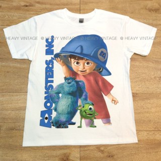 MONSTERS INC DAG (DIGITAL TO GARMENT) Cartoon Pattern T-Shirt With Clear Color DIGITAL Screen.