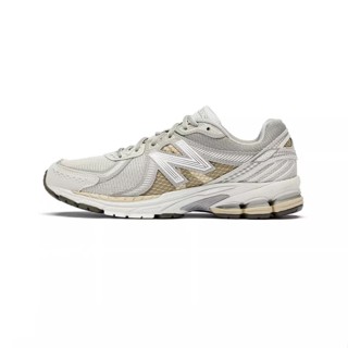 New Balance 860 Beige yellow ของแท้ 100 % style Sports shoesรองเท้ากีฬา