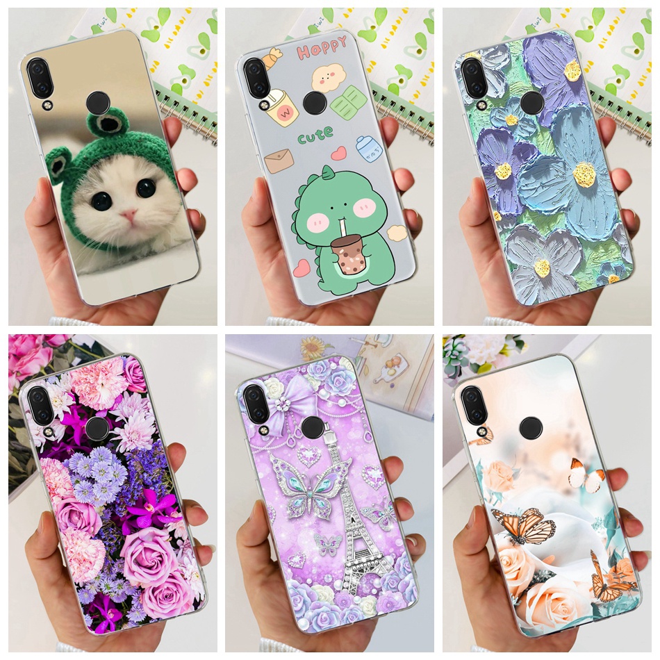 เคสโทรศัพท์ซิลิโคน TPU แบบนิ่ม ลายไดโนเสาร์ และแมวน่ารัก สําหรับ Asus Zenfone 5 (2018) 5Z X00Qd Z01RD ZE620KL ZS620KL