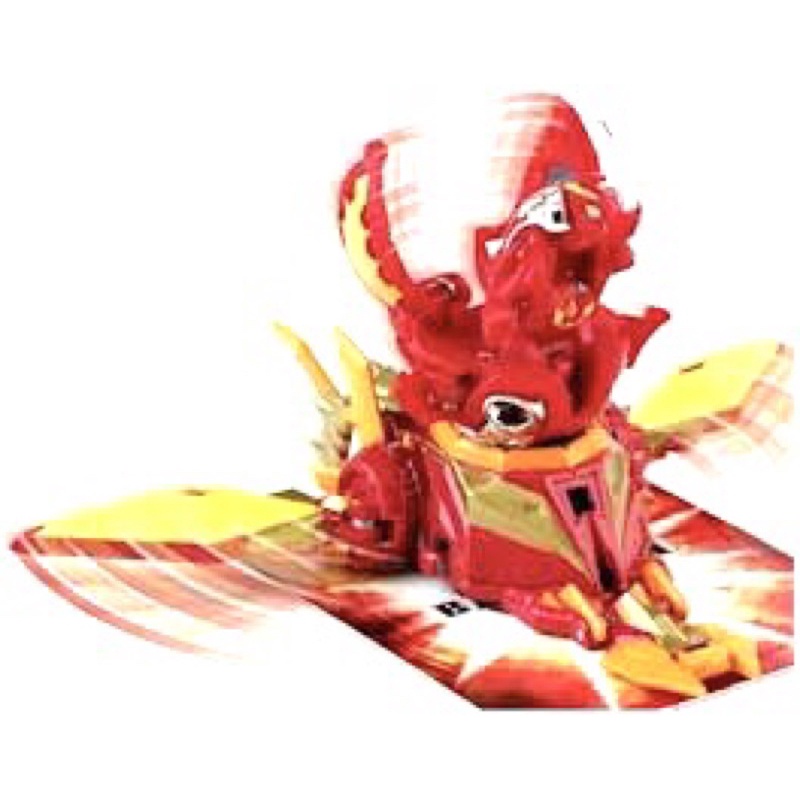 Bakugan Pyrus Lumino Dragonoid ( Anime Custom Painted ) & Pyrus Jakalier Mobile Assault #บาคุกัน