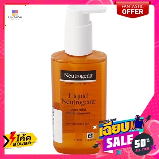 Neutrogena(นูโทรจีน่า) นูโทรจีนา ลิควิด เพียวมายด์ เฟเชียล คลีนเซอร์ 150 มล. Neutrogena Liquid Pure Mild Facial Cleanser