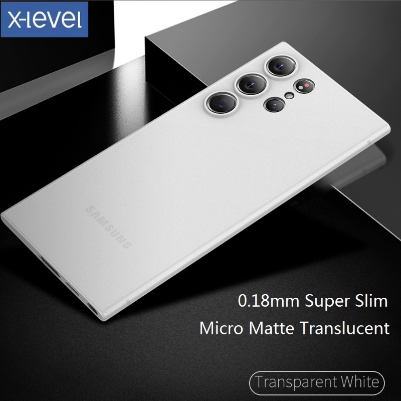 SAMSUNG X-Level Ultra Thin & Slimโปร่งใสFrostedสําหรับSamsung S26 Ultra S25 Ultra S24 Ultra S24 + Galaxy S23 UltraS23 +/S23 ฝาครอบป้องกันรอยขีดข่วน