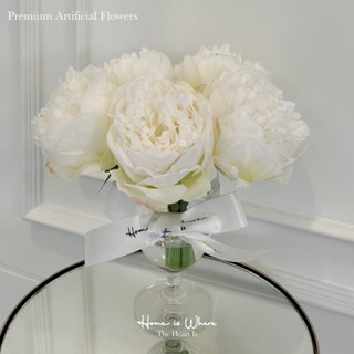 แจกัน Peony ในน้ำหล่อเทียม | Homeiswhere