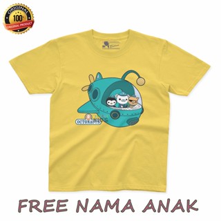 เสื้อยืด ผ้าฝ้าย พิมพ์ลาย Octonauts UNISEX สําหรับเด็ก