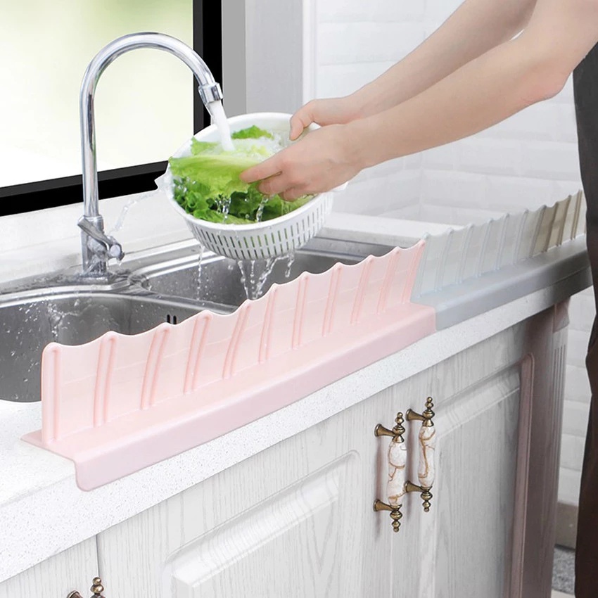 ♫Water Splash Sucker Sink Flaps Splatter หน้าจอ Gadget ครัวเป็นมิตรกับสิ่งแวดล้อมทนทาน PVC ล้างจาน Baffle Board สำหรับห้องครัวห้องน้ำ