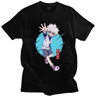 Top Tees Funny Men T Shirts Hunter X Hunter Tshirt Short Sleeves Soft Cotton Anime Manga Tee Crew Neck Graphic Kill_02