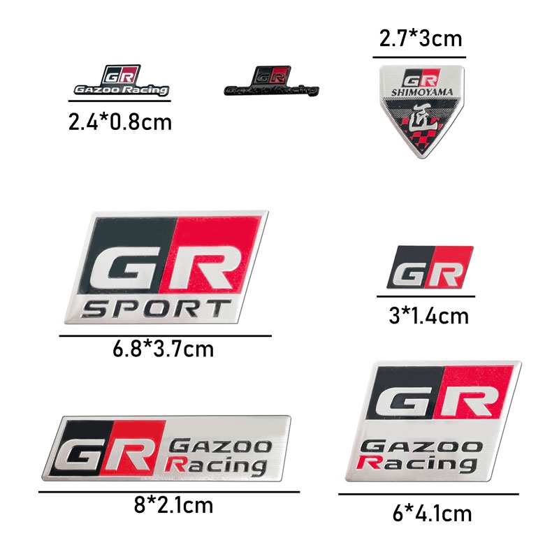 สติกเกอร์ฉลากโลโก้สัญลักษณ์ ติดพวงมาลัยรถยนต์ สําหรับ Toyota GR Sport Gazoo Racing RZ RC RS Corolla Rav4 Auris Yaris Prius - รูปที่ 3