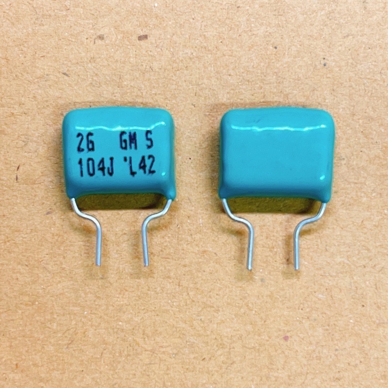 [จำนวน 30 ตัว] C. 104J 400V. ไมล่า สีเขียว