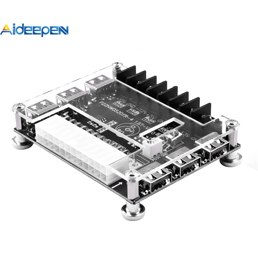 Aideepen อะแดปเตอร์เชื่อมต่อพาวเวอร์ซัพพลาย SATA ATX