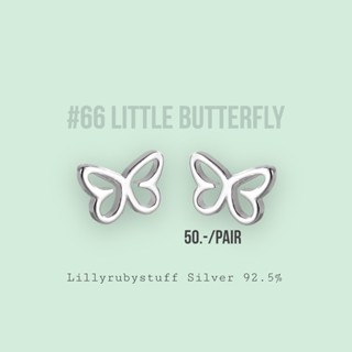 LLRB | ต่างหูเงิน ผีเสื้อ butterfly silver925