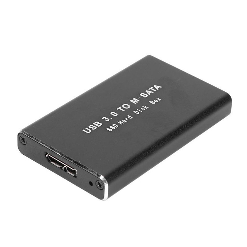 Msata to USB 3.0 SSD Enclosure ฮาร์ดไดรฟ์ภายนอกกล่องดิสก์สําหรับ 30x50 มม.30x30 มม.MSATA SSD