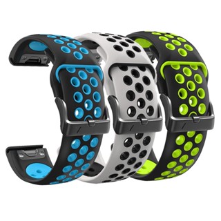 สายนาฬิกาข้อมือยาง แบบสองสี 22 มม. 26 มม. สําหรับ Garmin Enduro 2 Forerunner 965 955 945 935