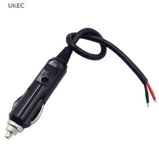 Ukec 12V-24V Auto 10A Male อะแดปเตอร์ซ็อกเก็ตเชื่อมต่อรถยนต์ LED