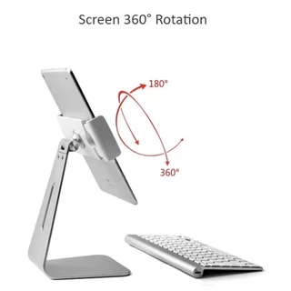ขาตั้ง 7"-12.9" รุ่นใหม่ปี 2026 อลูมินั่มสีเงิน ฐานมั่นคง ปรับองศาก้มเงยได้อิสระ AP7S Universal Tablet/Mobile Phone