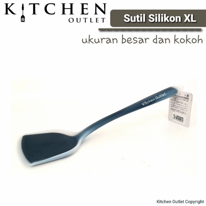 SILICONE SPATULA HEAT RESISTANT FRYING SPATULA