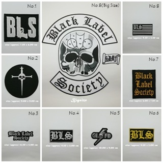 ตัวรีดติดเสื้อ งานปัก ตกแต่งเสื้อผ้า แจ๊คเก็ต Black Label Society Embroidered Iron on Patch  DIY