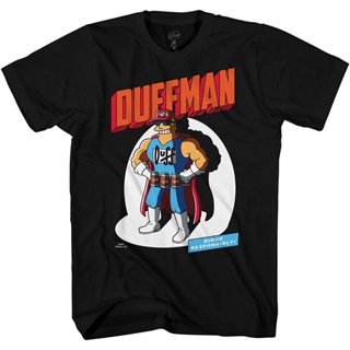 เสื้อยืดตัวล่าสุดเสื้อยืด พิมพ์ลายกราฟฟิคโลโก้ The Simpsons Duffman Krusty Burger สําหรับผู้ชายS-5XL_07