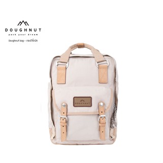 DOUGHNUT BAG : Macaroon Classic Happy Camper Series : IVORY  กระเป๋าโดนัทกันน้ำได้ ผลิตจากผ้าไนลอน 420Dน้ำหนักเบา กระเป๋าโดนัท กระเป๋าเป้ กระเป๋าสะพายหลัง กระเป๋า กระเป๋าเดินทาง (รหัสสินค้า 09699 )