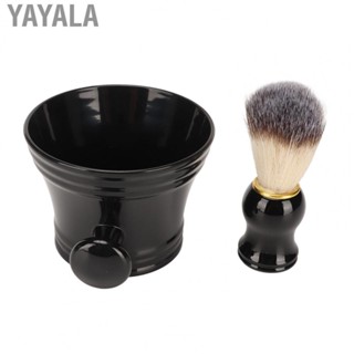 Yayala Shave Brush Bowl Shaving Artificial Bristle for Men Beauty Salon