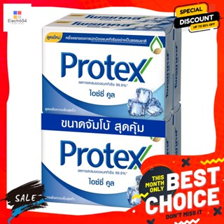 Protex(โพรเทคส์) โพรเทคส์ สบู่ก้อน สูตรไอซ์ซี่คูล 90 ก. แพ็ค 4 Protex Bar Soap Icy Cool Formula 90 g. Pack 4อาบ