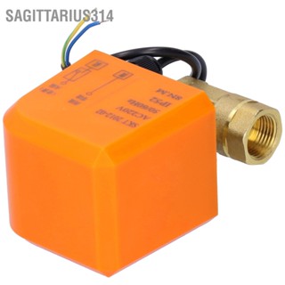 Sagittarius314 DN15 บอลวาล์วทองเหลืองแบบใช้มอเตอร์ วาล์วไฟฟ้า 2 ทาง บอลวาล์ว สาย AC220V