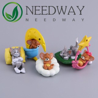 Needway ตุ๊กตาฟิกเกอร์ Tom &amp; Jerry เวอร์ชั่น Q และหนูน่ารัก ของเล่นสําหรับเด็ก