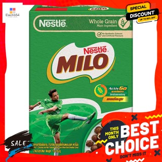 Milo(เนสท์เล่) เนสท์เล่ ไมโล อาหารเช้าซีเรียลโฮลเกรน รสช็อกโกแลตและมอลต์ 170 ก. Nestle Milo Breakfast Cereal Whole Grain