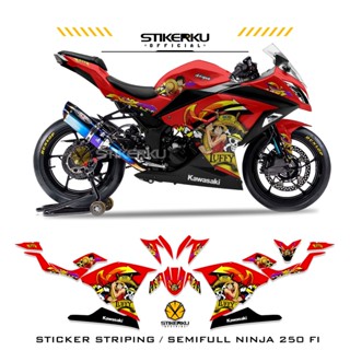 สติกเกอร์ NINJA250 FI SEMIFULL NINJA 250 FI MOTIF 26 ONE PIECE SEMI FULL NINJA FI NINJA 250 FI DECALS NINJA250FI สติกเกอร์ NINJA STICKER 250 FI LIST Pole DECAL Stickerku