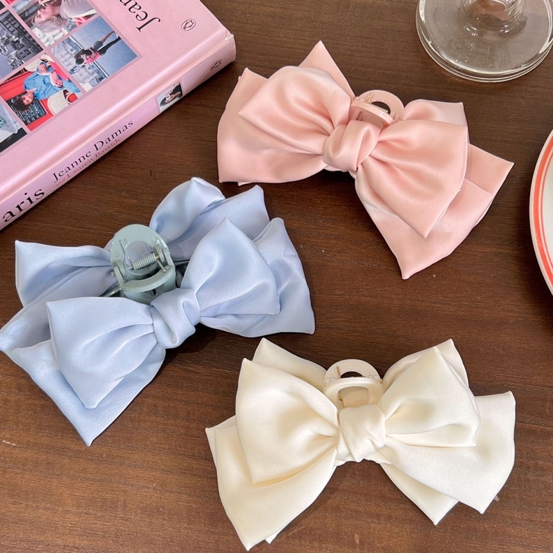 Cute 046 กิ๊บรวบผม กิ๊บหนีบผมโบว์เจ้าหญิงสไตล์เกาหลี