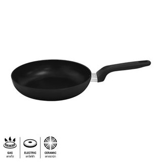 Nonstick กระทะด้ามนอนสติ๊กทรงตื้น Seagull รุ่น Marathon ขนาด 26 ซม. สีดำshallow Nonstick Fry Pan Seagull Model Marathon